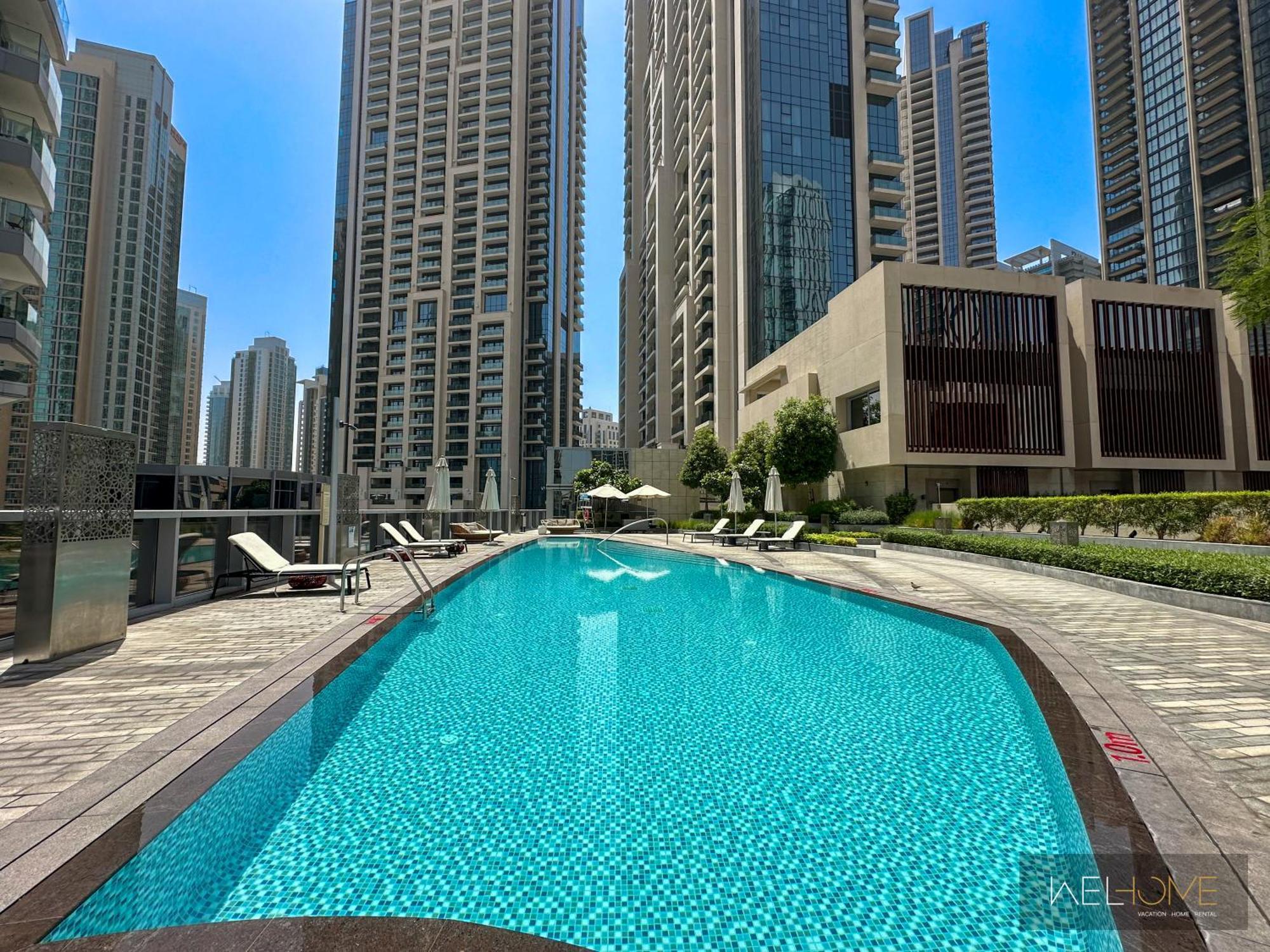 Welhome - Luxury Apartment Facing Burj Khalifa With Terrace Dubai Dış mekan fotoğraf